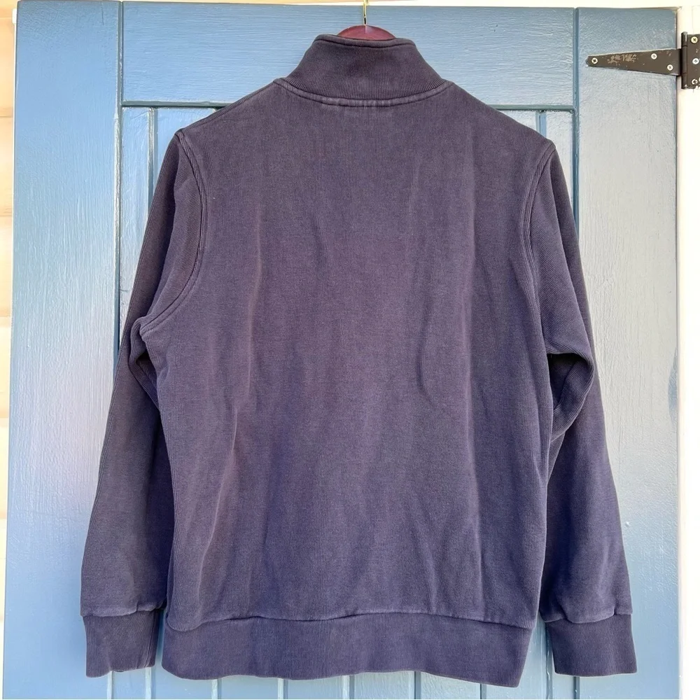 Lacoste Sweater 1/4 Zip Cotton Pockets Men Size XXL Navy Blue
